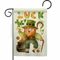 Patio Trasero 13 x 18.5 in. Leprechaun Luck Garden Flag with Spring St. Patrick Double-Sided  Vertical Flags PA4179078